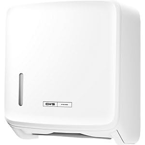 CWS | Faltpapierspender PureLine | für 300 Tücher | weiß