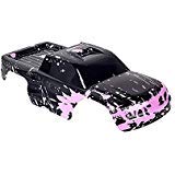 SummitLinkCompatible Custom Body Muddy Pink Over Black Replacement for 1/10 Scale RC Car or Truck (Truck not Included) ST-BP-02