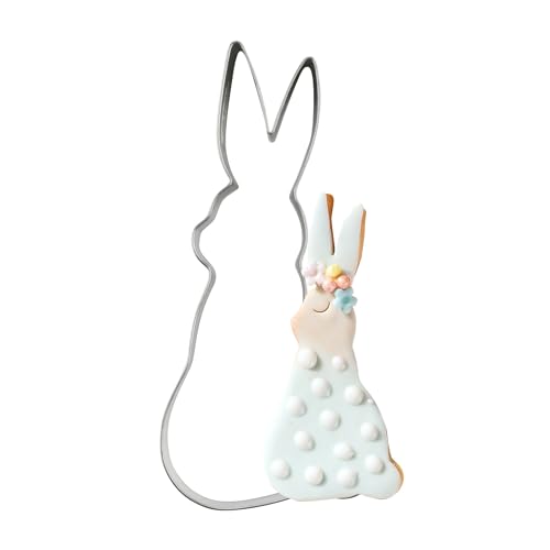Dr. Oetker Ausstecher Hase 'Goldiges Ostern' – Hochwertiger Weißblech-Ausstecher, 110x50x25 mm, Designed in Germany, Perfekt für Osterbäckerei