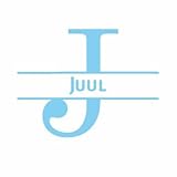 juul pods flavors  Autocollant de porte avec nom - Juul - Bleu clair