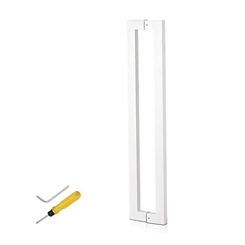 Poignée de porte de grange blanche 120 cm pour entrée moderne - 2