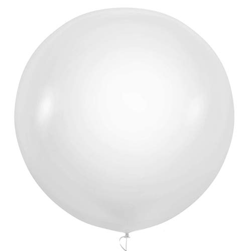 Happium 6pcs Big 36 inch Balloons, Assorted Giant Balloons Latex Extra Large Balloons Big Balloons for Birthday Wedding Party Festival Event Carnival Decorations, Transparent