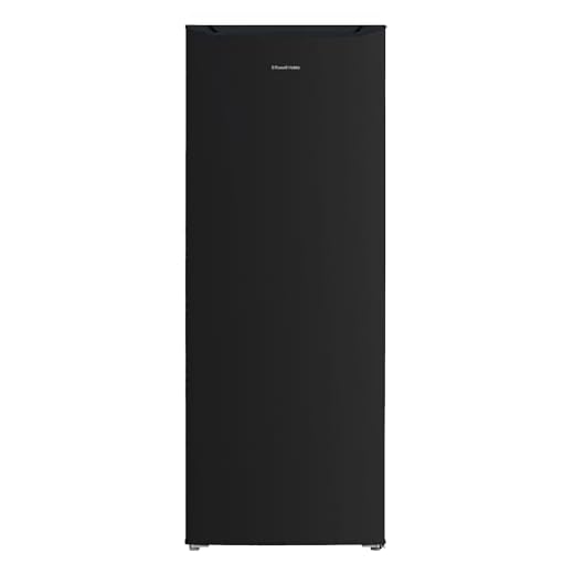 Russell Hobbs Freestanding Upright Freezer Black 168 Litre with 5 Drawers, 143 cm Tall & 55 cm Wide, Adjustable Thermostat & 40 Decibel Noise Level, 2 Year Guarantee RH143FZ552E1B