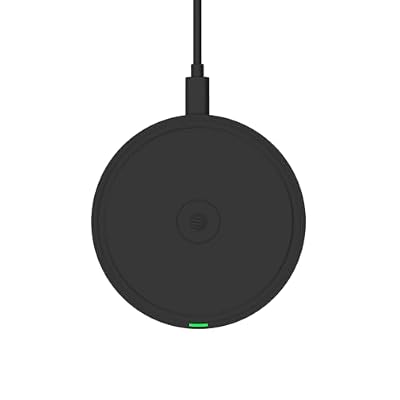 AT&T 15W Qi Wireless Charging Pad Case-Friendly USB-C Fast Charging Station for iPhone 17/16/15/14, AirPods, Samsung Galaxy S25/S24, Pixel, and All Qi-Compatible Devices Black