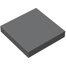 Classic Brick Tiles 2x2 100 Piece Compatible with Lego Part 3068 Creative Playset - 100% Compatible with Lego and All Major Brick Brands Color Dark Gray
