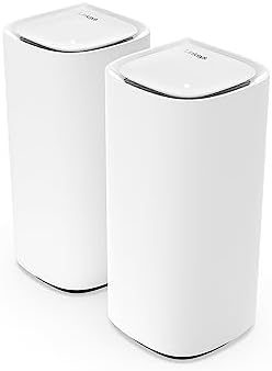 Linksys Velop Pro WiFi 6E Mesh System MX6202-KE Router Cognitive Mesh z pasmem 6 GHz i 5.4 GB/s, pokrycie domów o powierzchni do 550 m² i 400 urządzeń, 2 sztuki