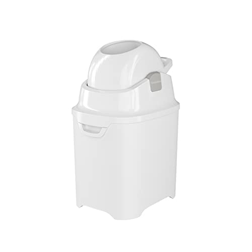 Foundations 96100 Mini Diaper Pail With Airtight Lid - Durable & Odorless Diaper Disposal, Large Capacity, Holds Up To 30 Newborn Diapers, Refill With Any Bags thumb #6