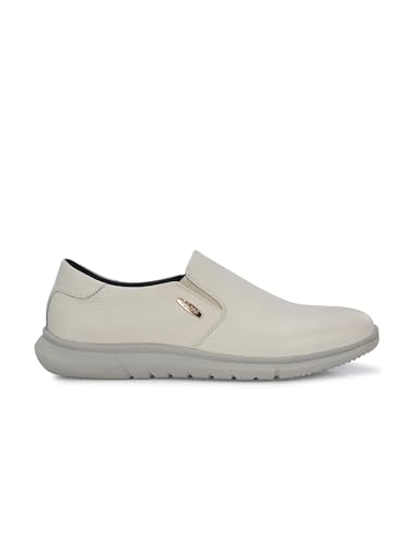 Image of egoss Platinum Premium Genuine Leather Sneaker Casual Shoes for Men, Durable, Comfortable & Versatile Design, Ideal for Work, Events & Everyday Wear