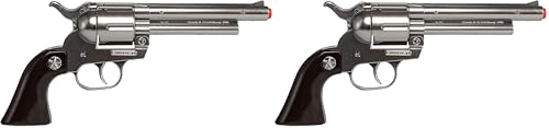 Revolver Cowboy Gonher 12 coups en lot double, le cadeau idéal pour Noël et anniversaires