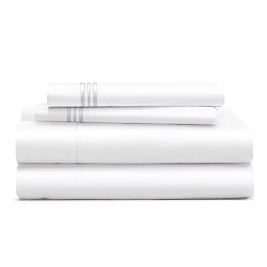 Cosy House Collection 1500 Series - Queen Size Bed Sheet Set - Deep Pocket - Ultra Soft & Cool Luxury Bedding - Hypoallergenic - 4 Piece Bedset (Queen, White)