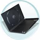10 CD & DVD SINGLE CASES WITH SLEEVE ULTRASLIM 7MM