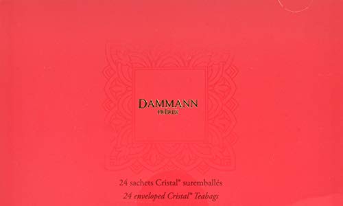 Dammann Freres Sachets, Nuit Dete Summer Night Tea Bags, Premium Gourmet Hibiscus and Berry Herbal Tea, Individually Wrapped, 24 Count (Single Pack)
