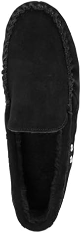 MUK LUKS Men's Everett Moccasin Slippers, Ebony, 13 | Image 4