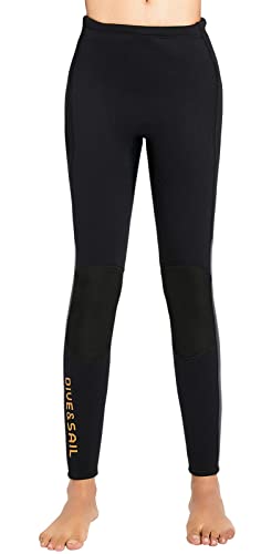 Heavyoff Wetsuit Pants Women Men 3Mm Neoprene High Waisted Snorkeling Leggings For Surfing Swimming Snorkeling #TOP1