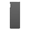 CHiQ FSD166NE4 Verticale vriezer met luchtkoeling, 166 l, geen vorst, donker roestvrij staal, omkeerbare deur, stil, 42…