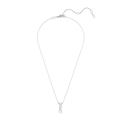 Swarovski Hyperbola Pendant, Mixed Cuts, Twist, Clear, Rhodium Finished2