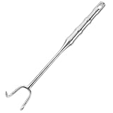 SOLUSTRE Fleischwendehaken Aus Edelstahl Wiederverwendbarer Grillhaken Für Schweinefleisch Putenfleisch Schinken Hähnchen Gänsefleisch Braten Für Schlachthöfe Fleischverarbeitungsbetriebe g