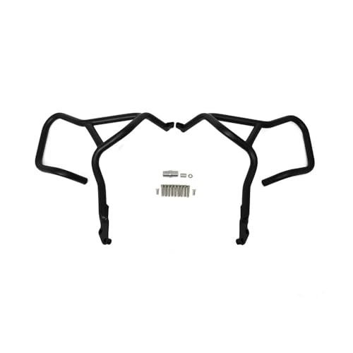 Garde bouclier moteur moto pour cadre DL 650 fini noir haute résistance
