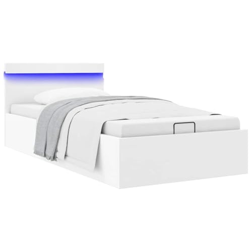 Vetnasa Cama canapé hidráulica con LED sin colchón 100x200 cm Mobiliario, Camas y Accesorios, Camas y somieres 34,1 KG
