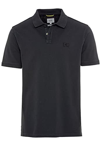 Preisvergleich Produktbild camel active Herren Piqué Poloshirt aus Reiner Baumwolle Schwarz menswear-3XL