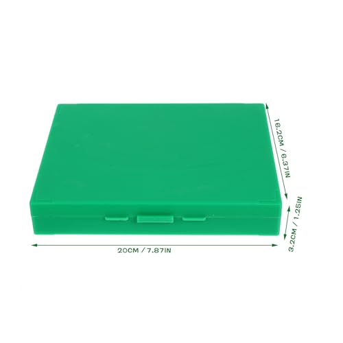 FUOYLOO Microscope Slide Storage Box 100-Slot Multi-Slots Slide Holder Green Plastic for Microbiology Lab