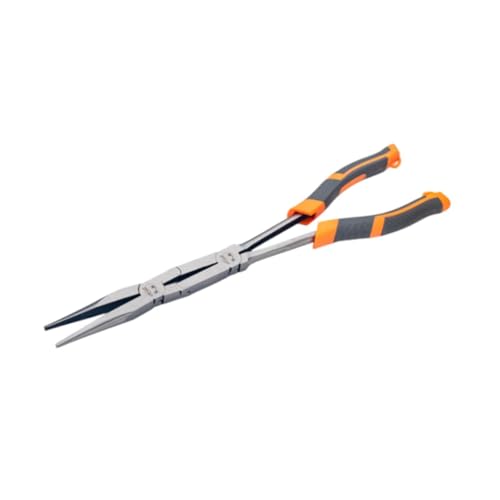 Double Joint Plier Anti Slip Long Handle Plier, for Industrial Construction, Extended Straight, Total Length 35cm