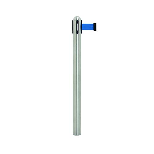 Seguridad 100Cm Retráctil Barrera Publicar Con Nylon Tape - Gris