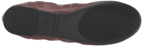 image for Amazon Essentials Women's Belice Slip On Ballet Flat, Deep Brown, 12