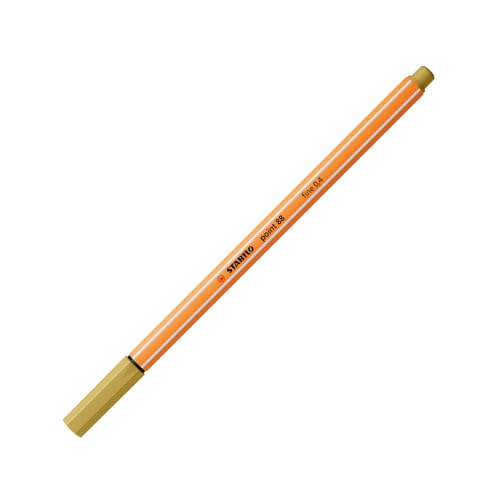 STABILO Feutres fins Pointe 88 Kaki, écriture fine sans bavure pour loisirs créatifs