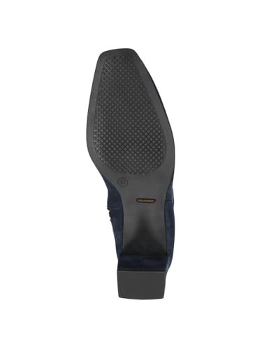 CAPRICE Damen Hohe Stiefel mit Absatz Kniehoch Vegan, Blau (Navy Stretch), 41 EU – Ansicht 4
