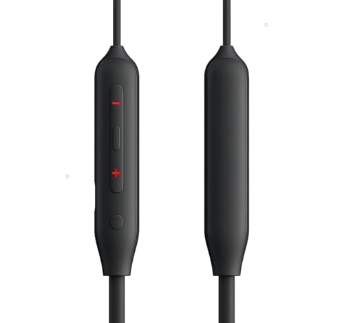 Image of Original Wireless Neckband Compatible with OnePlus Earphones Z3 ANC - 45dB ANC, Dual Device Pairing, Magnetic Power On /Off & 28H Battery Life (Black)