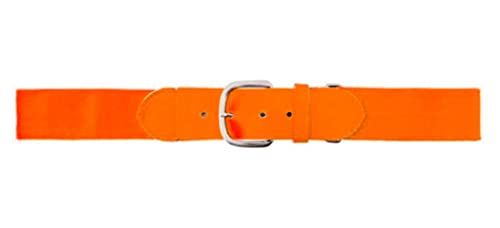 Champion Sports Baseball/Softball Uniform Belt - Comfort Nylon Stretch Fit Uniform Belt - Durable Leather Tab - Youth '18-32 Inches' - Neon Orange