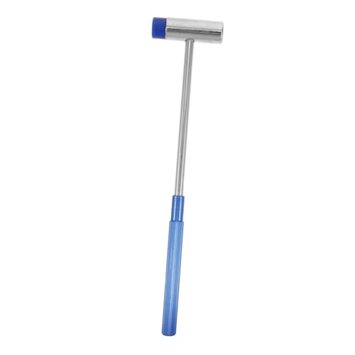 Healvian 小型ラウンドヘッドハンマー 時計修理用精密マレット 属製ブルーハンドル 模型製作キッズハンマー 多用途 工具