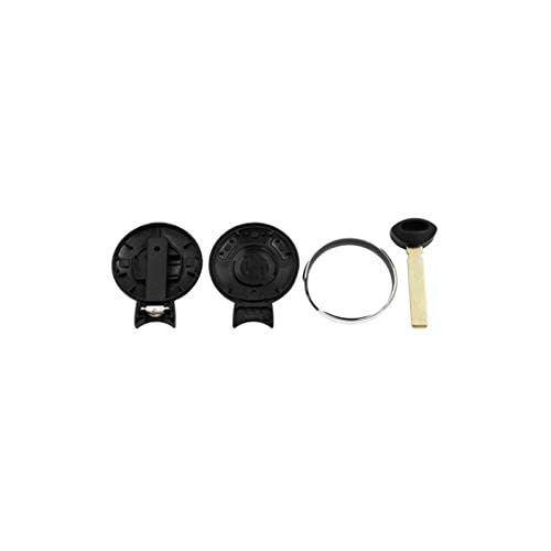 TEKLIGHT Guscio Cover Chiave Per BMW Mini Cooper R56 – 3 Pulsanti – Sostitutivo Non Originale Con Logo – Montaggio Facile – Anello Cromato