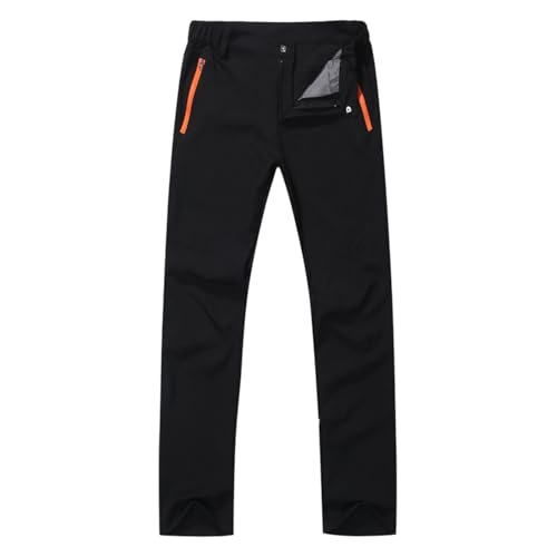 Pantalones de Senderismo para Hombre Pantalones Cortavientos de Secado rápido Color Sólido Ligeros Pantalón Cintura Elástica Pantalone Cordón Derecho Tren Pants para Ocio, Gimnasio, Entrenamiento