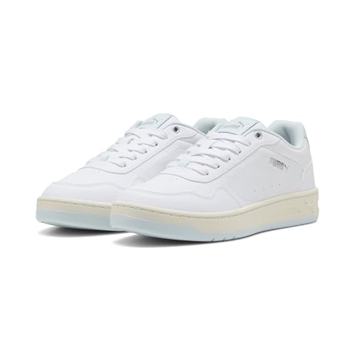 PUMA Court Classy, Scarpe da Ginnastica Donna, Vetro Mare Bianco Argento, 37.5 EU