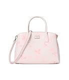 kate spade new york Serena Saffiano Leather Satchel, Spring Pansies Blush Cloud Multi