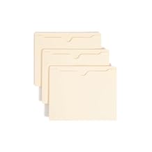 Smead File Jacket, Reinforced Straight-Cut Tab, Flat-No Expansion, Letter Size, Manila, 100 per Box 75500