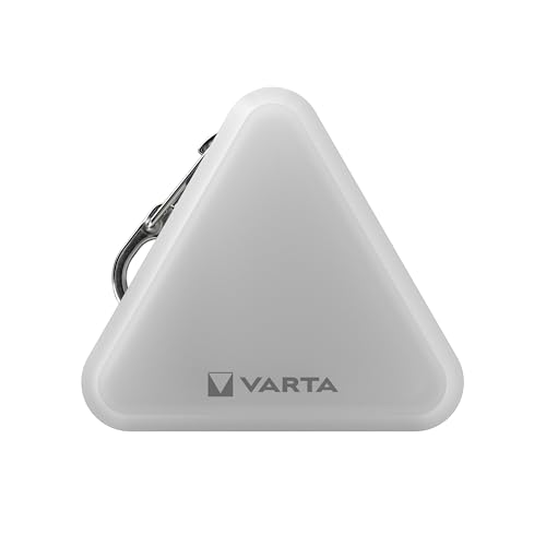 VARTA Sicherheitslicht LED, Magnetic Safety Light - 5 Leuchtmodi, weiß und rot, IP54, Magnet und Doppelkarabiner, reflektierende Elemente, inkl. 2x CR2032