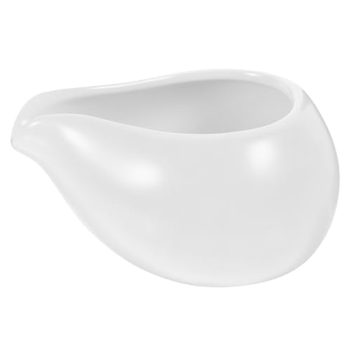 Cabilock Coffee Coffee Syrup Dispenser Condiment Server Condensed Milk Sauce Jug Honey Pitcher Creamer Packets Coffee Milk Dispenser Coffee Mug Coffee Milk Kettle White Ceramics