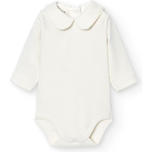 BABIDU Body de bebé de manga larga de algodón 100%, body de bebé con cuello elegante, tejido suave y transpirable hipoalergénico para pieles sensibles, ropa unisex para bebé y niña