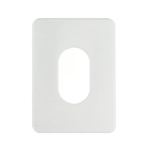 Large Oval Self-Adhesive Escutcheon, Keyhole Cover Plate, for uPVC, Composite and Timber Doors, No-Drill Fitting, Classic Style (Satin Anodised Aluminium)