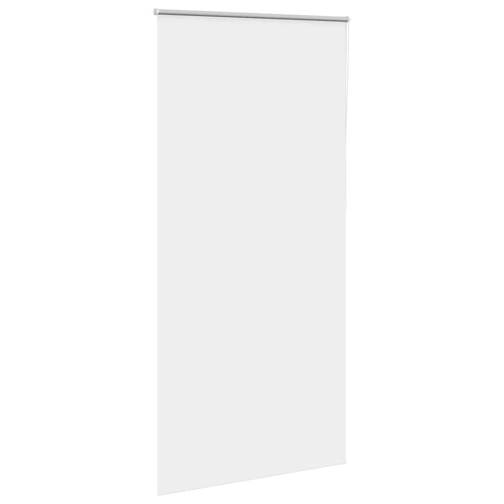 Roleta zaciemniająca, biała, 105 x 230 cm, 100% poliester, szerokość materiału 100,7 cm, z łącznikiem łańcucha, zaciskami mocującymi lub mocowaniem śrubowym, ochrona przed wzrokiem i słońcem