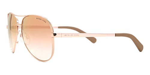 Michael Kors Woman Sunglasses Rose Gold Frame, Rose Gold Gradient Flash Lenses, 59Mm #TOP1