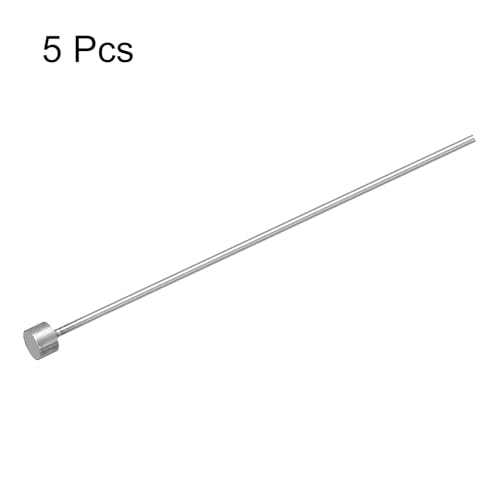 QUARKZMAN 5 Stück Gerade Auswerferstifte Tip Punch, 1mm(0,04) Durchmesser Werkzeug Auswerferstifte, SKD61 Runde Spitze, 100mm(4) Lang Kunststoffteile Auswerfer für Mechanische Wartung