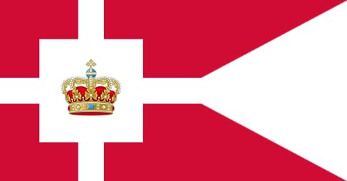 Drapeau Maison Royale du Danemark Standard Large pour mât extérieur