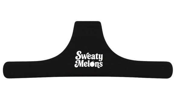 Sweaty Melons Sweatparator for Cleavage & Underboob Sweat – Absorbs Perspiration Between and Under Breasts | Discreet, Reusable, Sweat-Wicking Insert Sports Bras & Bralettes (ATT 3 Black)