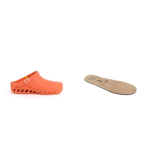 Clog Evo Scholl Orange Idéal pour les Longues Gardes Hospitalières
