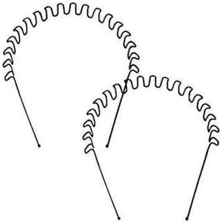 Black Metal Zigzag Wavy Hair Band For Woman Man & Kids Daily Use - Pack Of 2-image-13