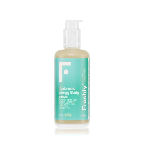 Freshly Cosmetics sérum corporal Hyaluronic Energy. Sérum para piernas cansadas, varices y retención de líquidos. 200ml.